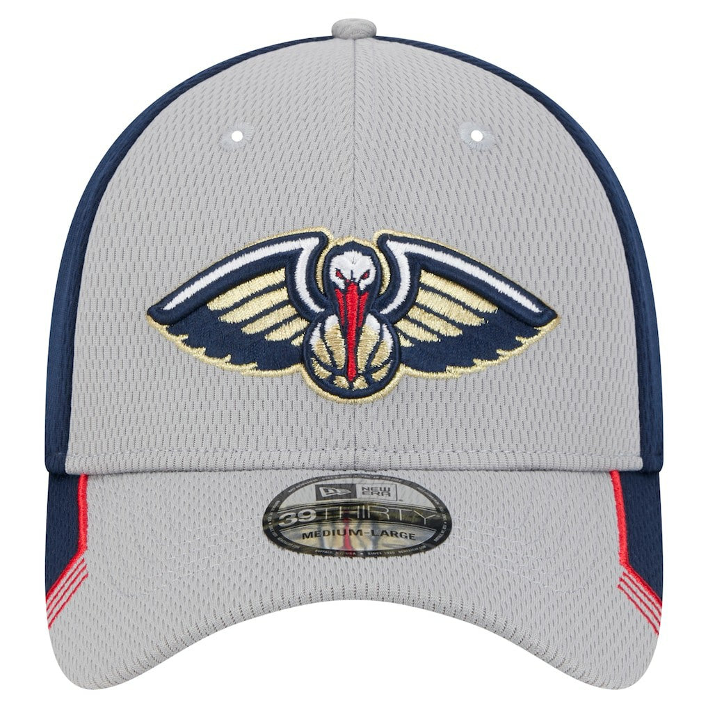 New Era New Orleans Pelicans Active Trim 39THIRTY Flex Hat Gray/Navy