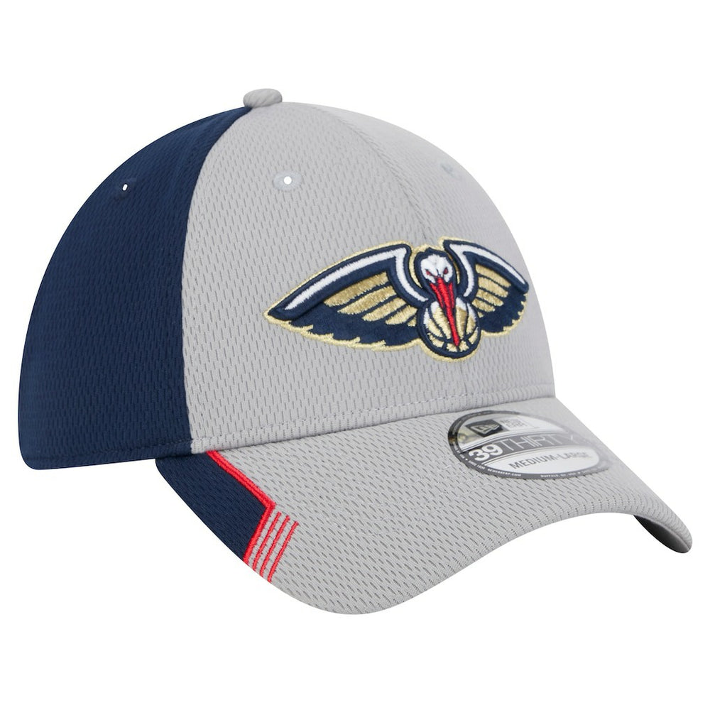 New Era New Orleans Pelicans Active Trim 39THIRTY Flex Hat Gray/Navy