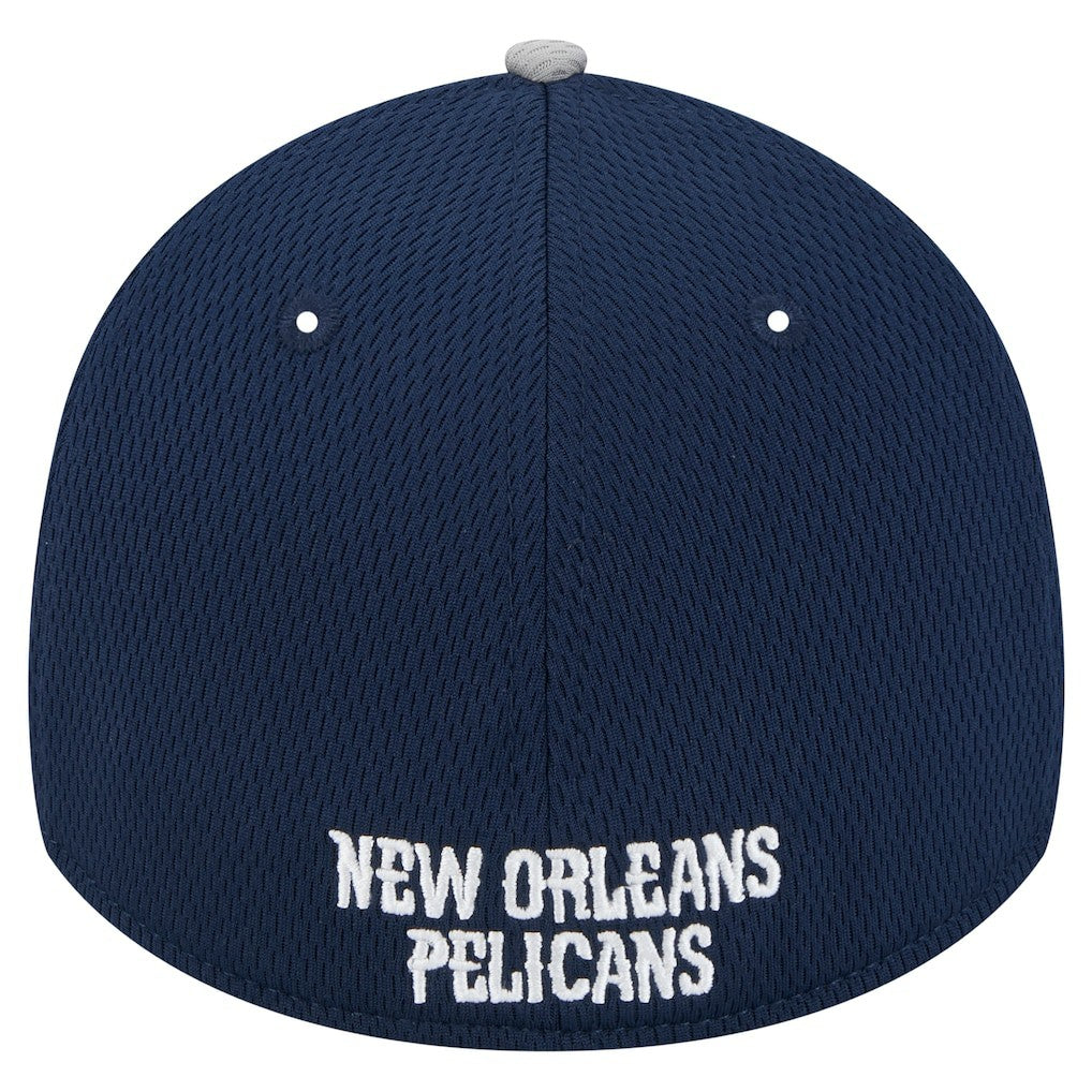 New Era New Orleans Pelicans Active Trim 39THIRTY Flex Hat Gray/Navy