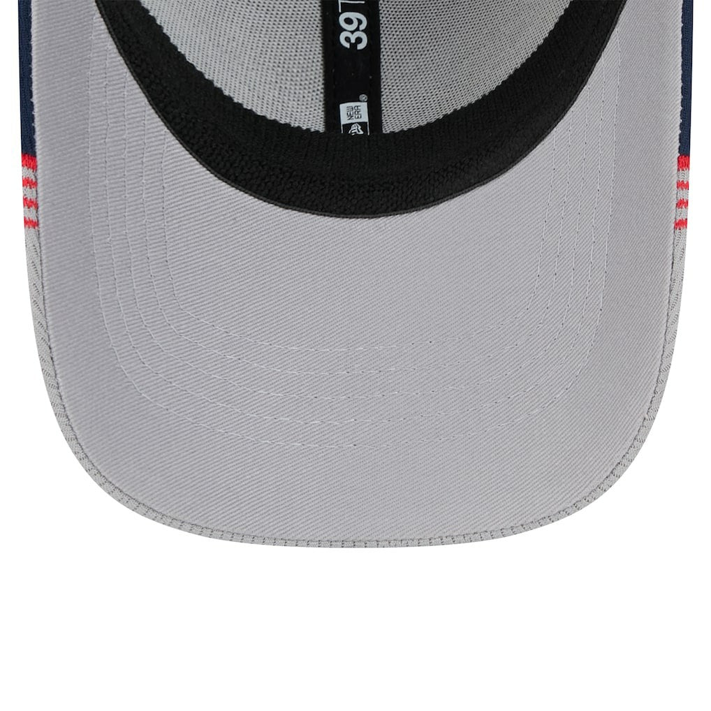 New Era New Orleans Pelicans Active Trim 39THIRTY Flex Hat Gray/Navy