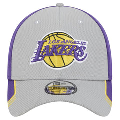 New Era Los Angeles Lakers Active Trim 39THIRTY Flex Hat Gray/Purple