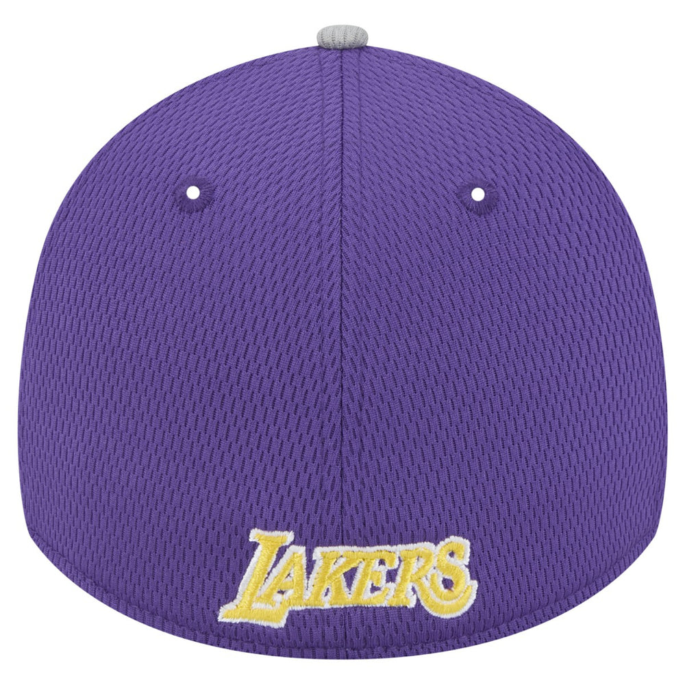 New Era Los Angeles Lakers Active Trim 39THIRTY Flex Hat Gray/Purple