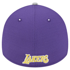New Era Los Angeles Lakers Active Trim 39THIRTY Flex Hat Gray/Purple