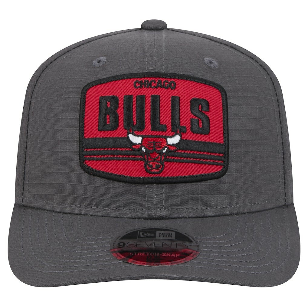 New Era Chicago Bulls Team Elevated Patch 9SEVENTY Adjustable Hat Graphite