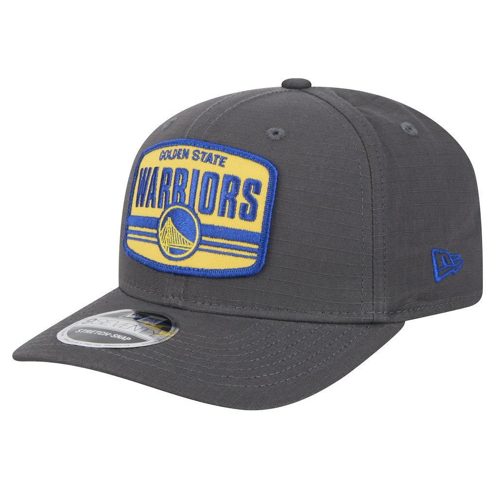 New Era Golden State Warriors Team Elevated Patch 9SEVENTY Adjustable Hat Graphite