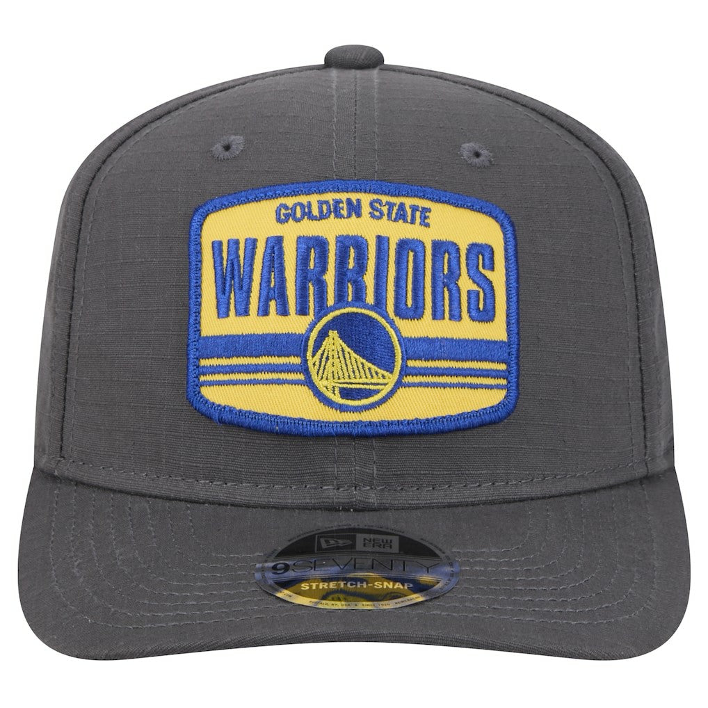 New Era Golden State Warriors Team Elevated Patch 9SEVENTY Adjustable Hat Graphite
