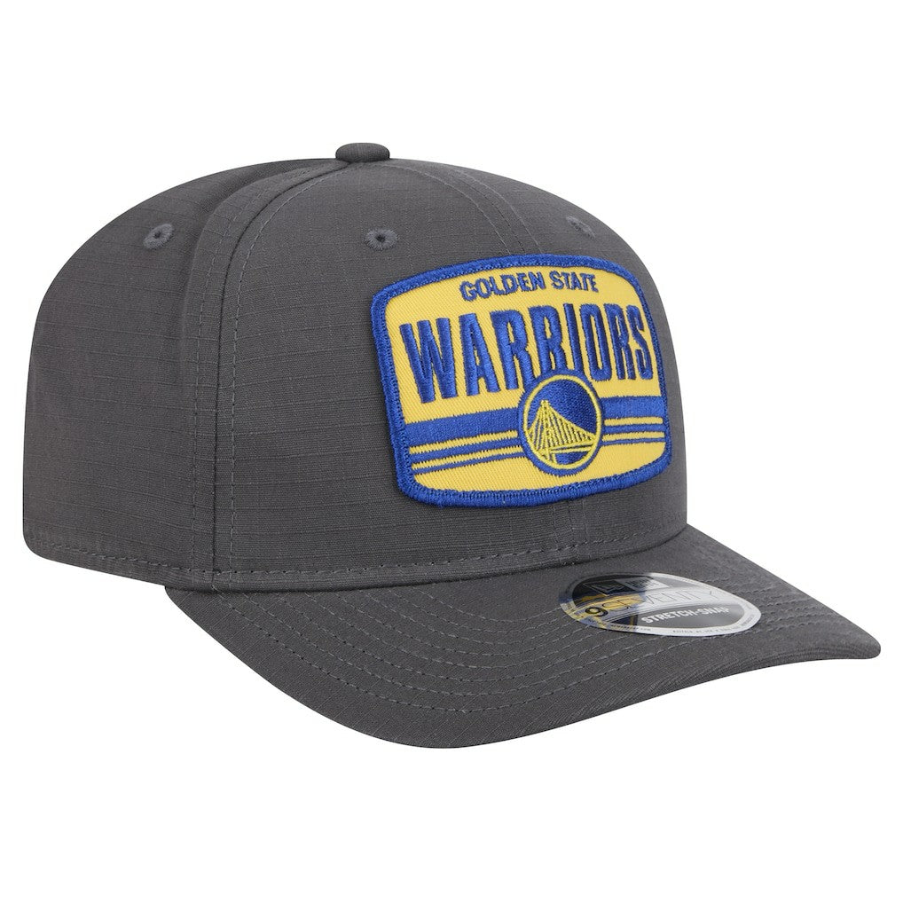 New Era Golden State Warriors Team Elevated Patch 9SEVENTY Adjustable Hat Graphite