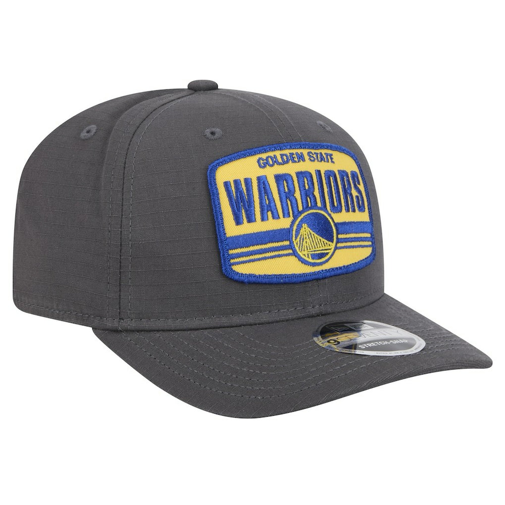 New Era Golden State Warriors Team Elevated Patch 9SEVENTY Adjustable Hat Graphite