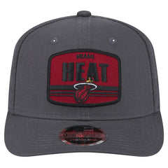 New Era Miami Heat Team Elevated Patch 9SEVENTY Adjustable Hat Graphite