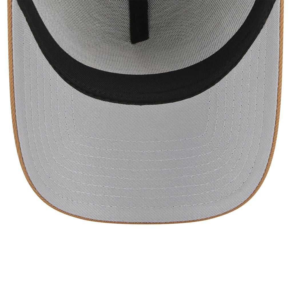 New Era Philadelphia 76ers 9FORTY A-Frame Trucker Adjustable Hat Tan