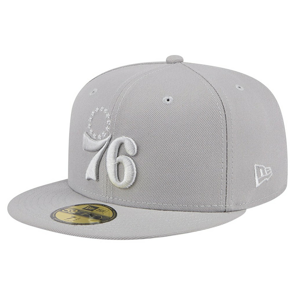 New Era Philadelphia 76ers Color Pack 59FIFTY Fitted Hat Gray