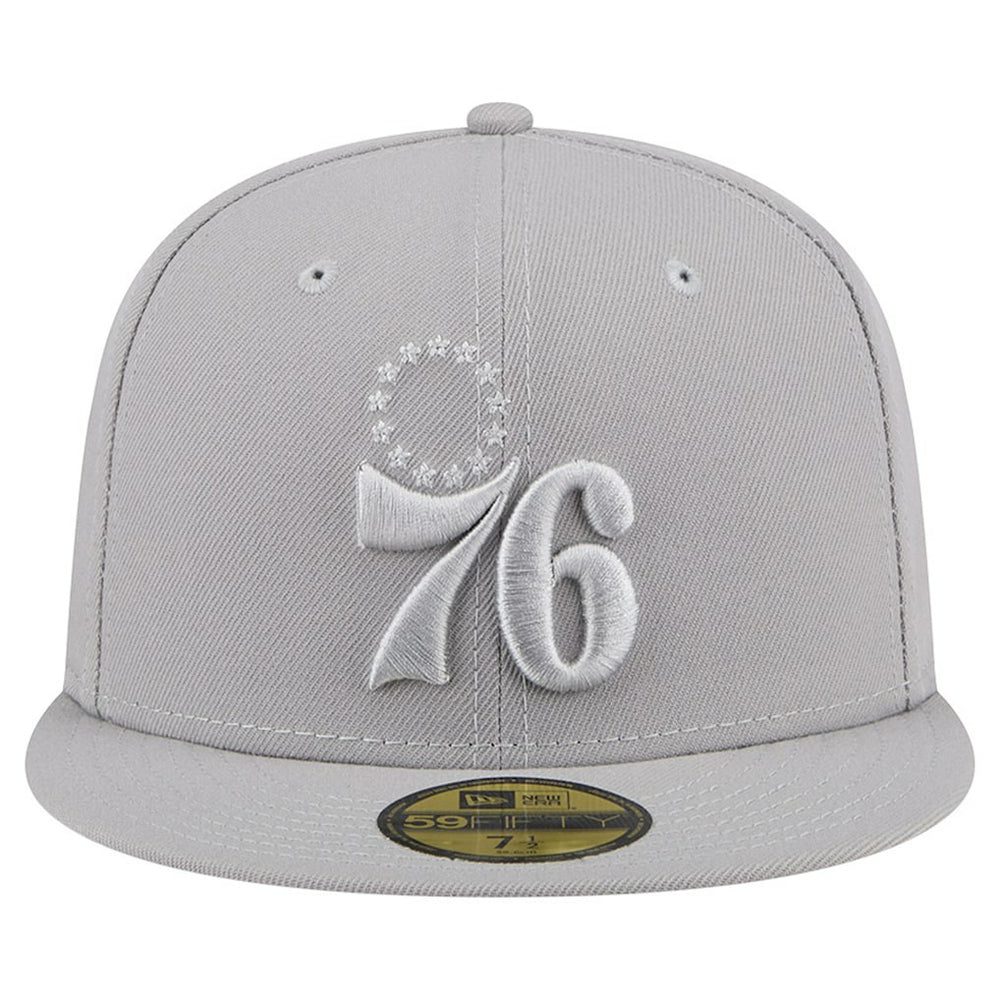New Era Philadelphia 76ers Color Pack 59FIFTY Fitted Hat Gray