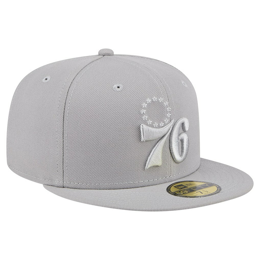 New Era Philadelphia 76ers Color Pack 59FIFTY Fitted Hat Gray