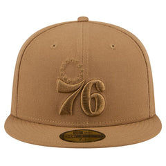 New Era Philadelphia 76ers 59FIFTY Fitted Hat Tan