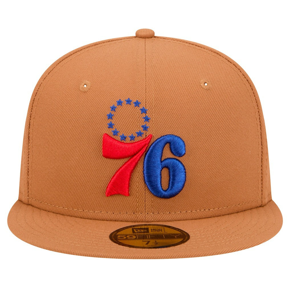New Era  Philadelphia 76ers Color Pack 59FIFTY Fitted Hat Tan