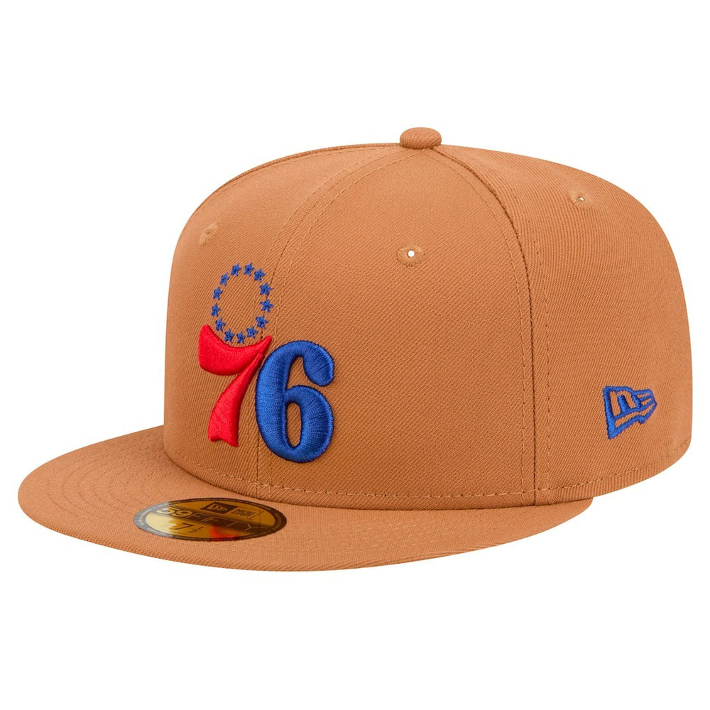 New Era  Philadelphia 76ers Color Pack 59FIFTY Fitted Hat Tan
