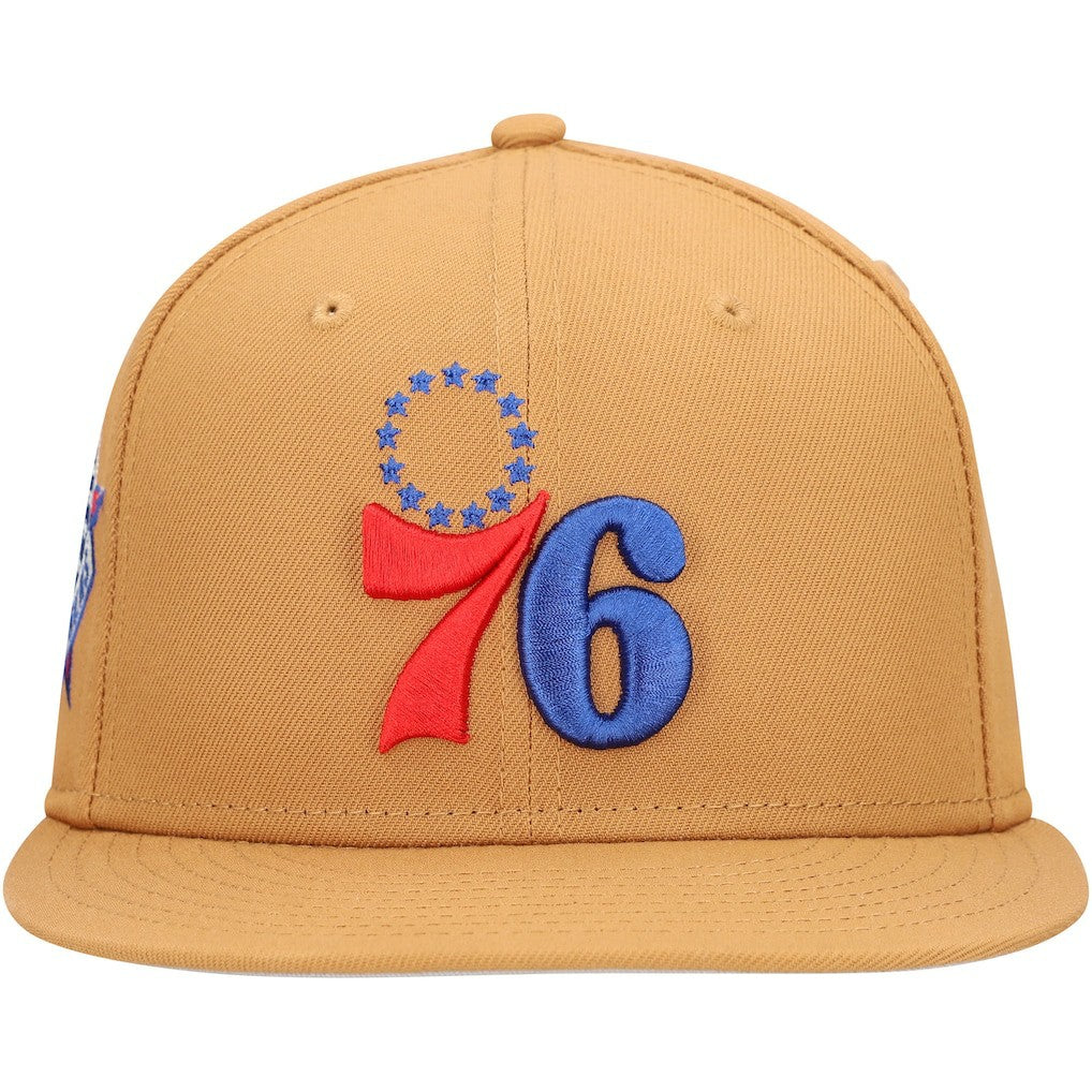 New Era  Philadelphia 76ers Color Pack 9FIFTY Snapback Hat Tan