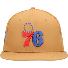 New Era  Philadelphia 76ers Color Pack 9FIFTY Snapback Hat Tan