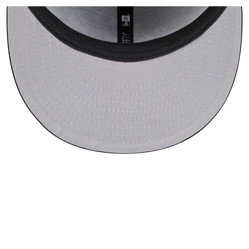 New Era Miami Heat Sport Night Script Sided 59FIFTY Fitted Hat Black