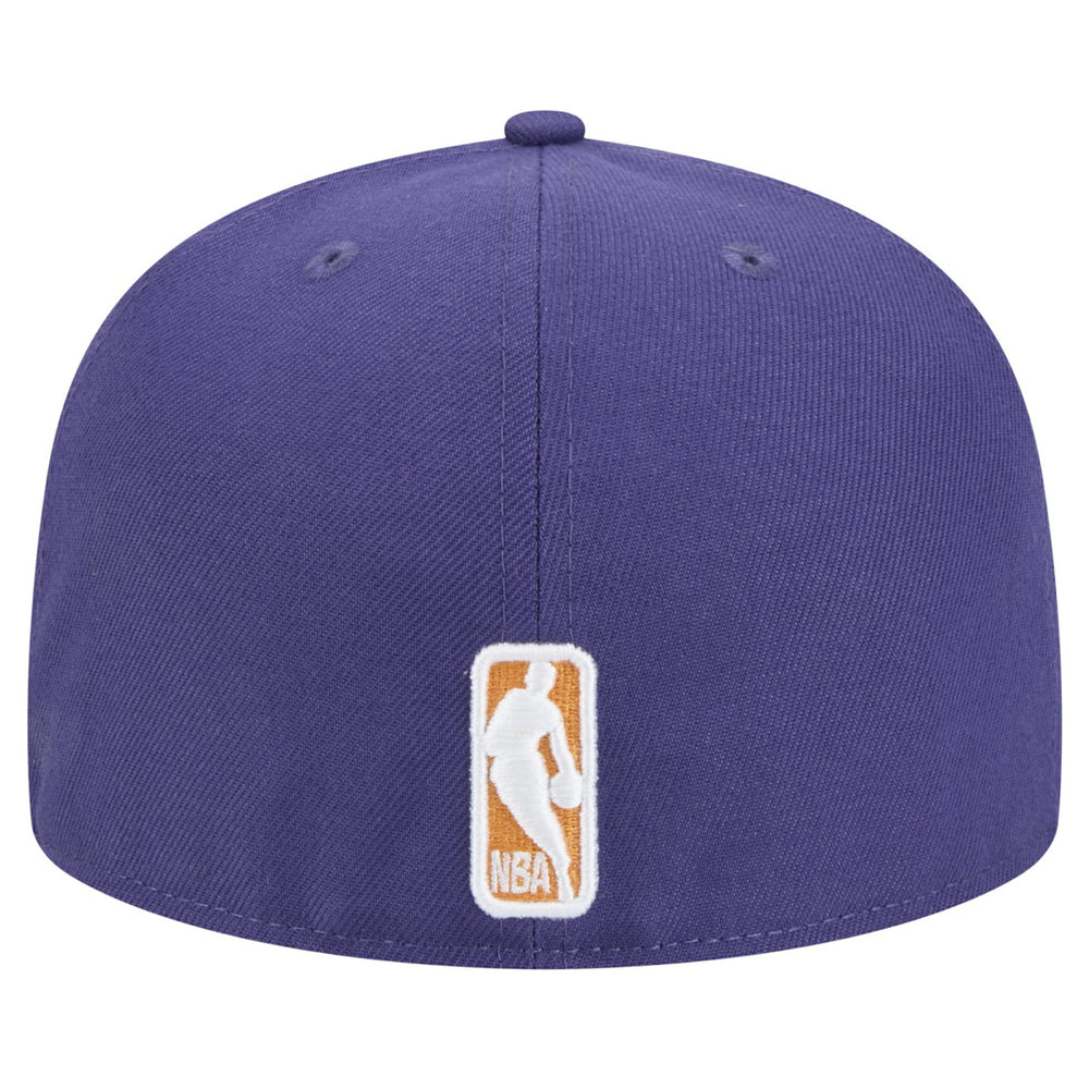 New Era Phoenix Suns Sport Night Script Sided 59FIFTY Fitted Hat Purple