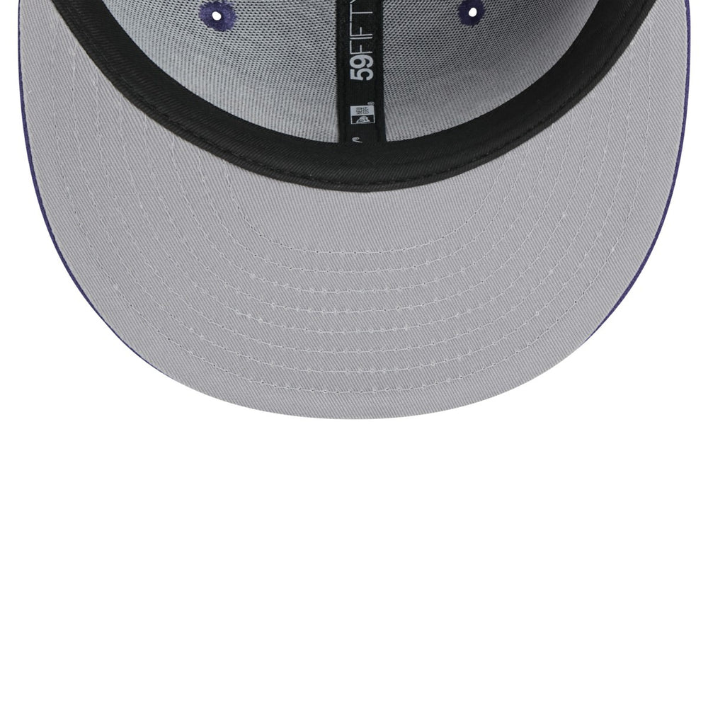 New Era Phoenix Suns Sport Night Script Sided 59FIFTY Fitted Hat Purple