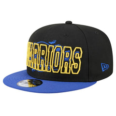 New Era Golden State Warriors Sport Night Splatter 2-Tone 9FIFTY Snapback Hat Black/Royal