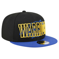 New Era Golden State Warriors Sport Night Splatter 2-Tone 9FIFTY Snapback Hat Black/Royal