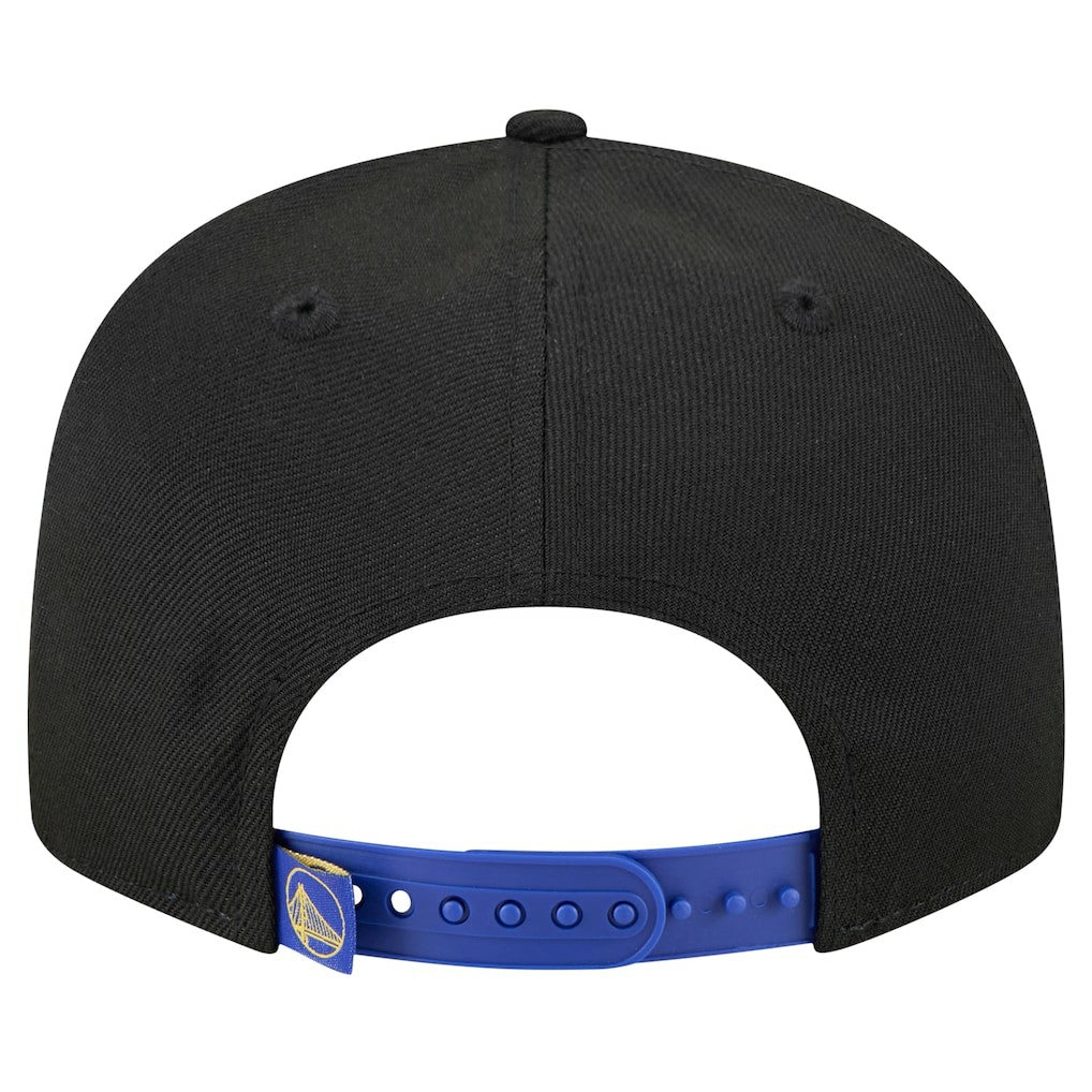 New Era Golden State Warriors Sport Night Splatter 2-Tone 9FIFTY Snapback Hat Black/Royal