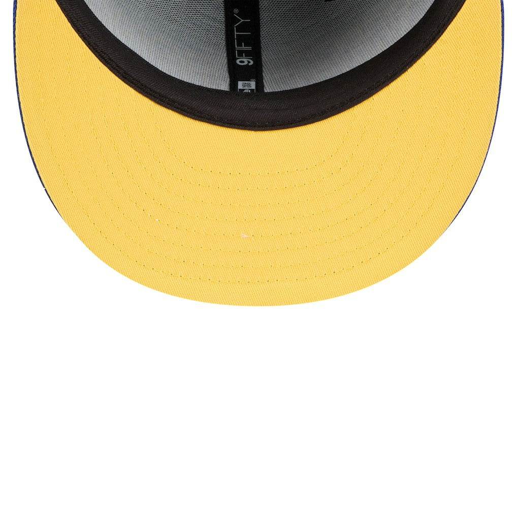 New Era Golden State Warriors Sport Night Splatter 2-Tone 9FIFTY Snapback Hat Black/Royal
