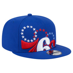 New Era Philadelphia 76ers Sport Night Team Shadow 9FIFTY Snapback Hat Royal