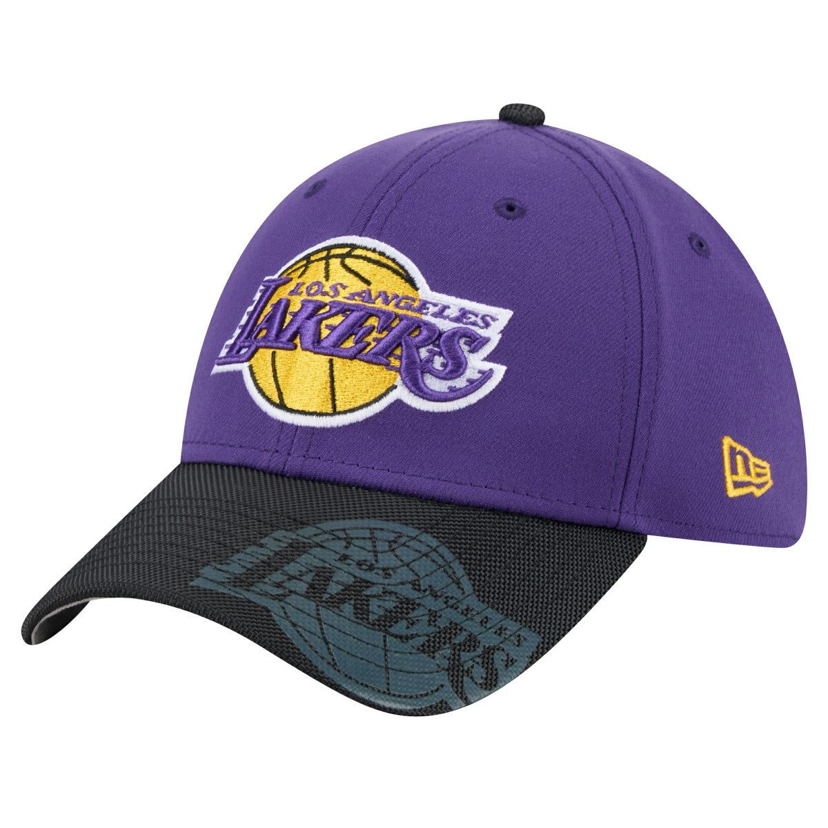New Era Los Angeles Lakers Sport Night 39THIRTY Flex Hat Purple