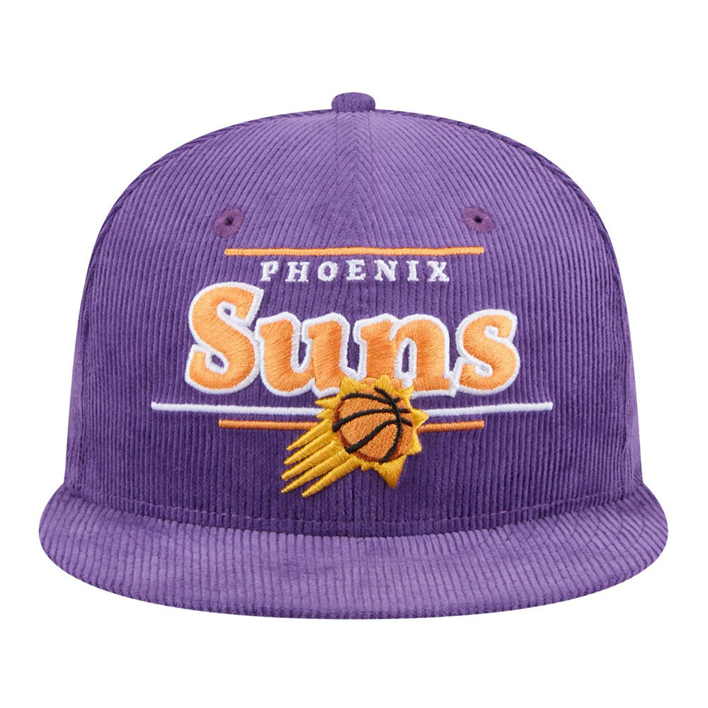 New Era Phoenix Suns Throwback Display Corduroy 9FIFTY Snapback Hat Purple