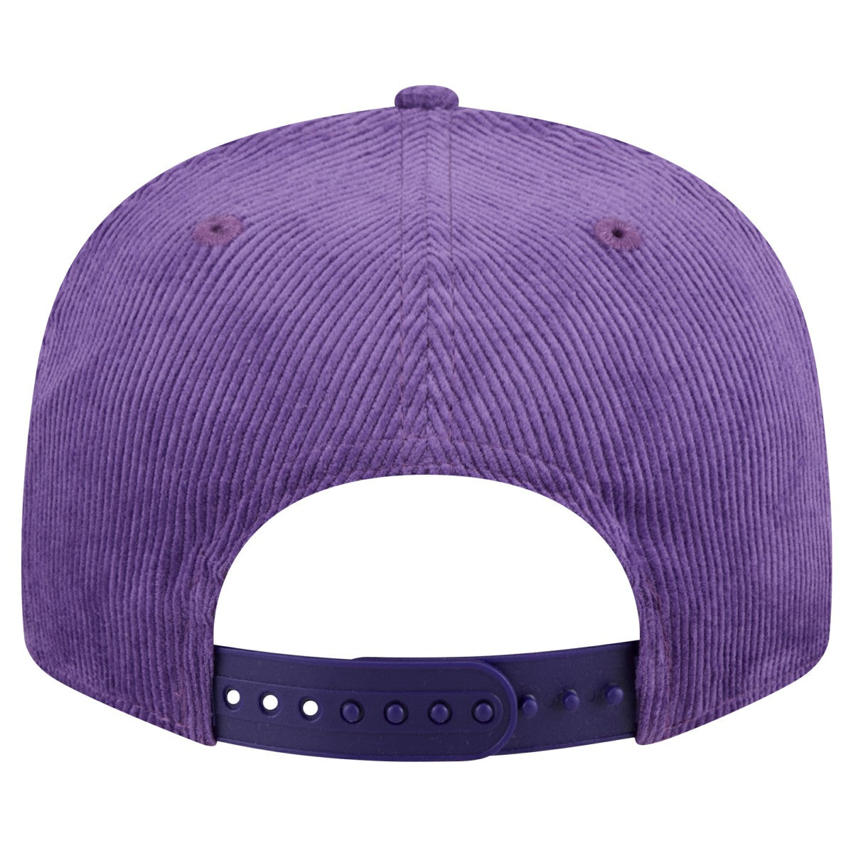 New Era Los Angeles Lakers Throwback Display Corduroy 9FIFTY Snapback Hat Purple