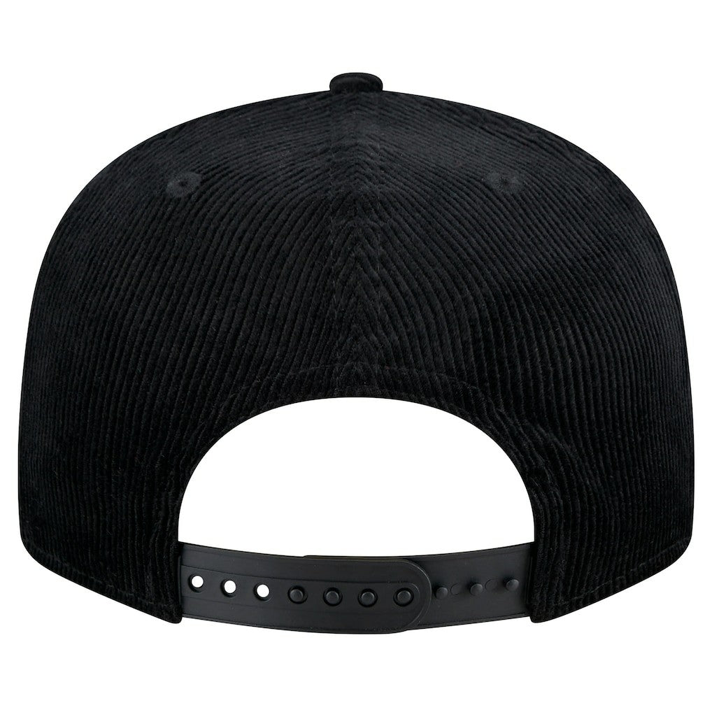 New Era Chicago Bulls Throwback Display Corduroy 9FIFTY Snapback Hat Black