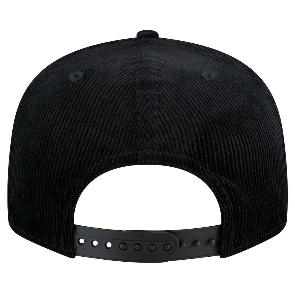 New Era Chicago Bulls Throwback Display Corduroy 9FIFTY Snapback Hat Black