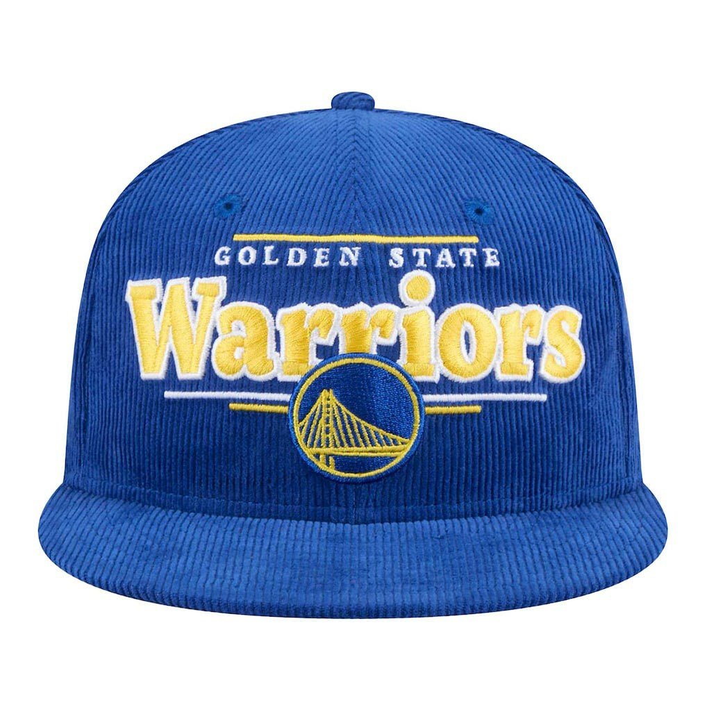 New Era Golden State Warriors Throwback Display Corduroy 9FIFTY Snapback Hat Royal
