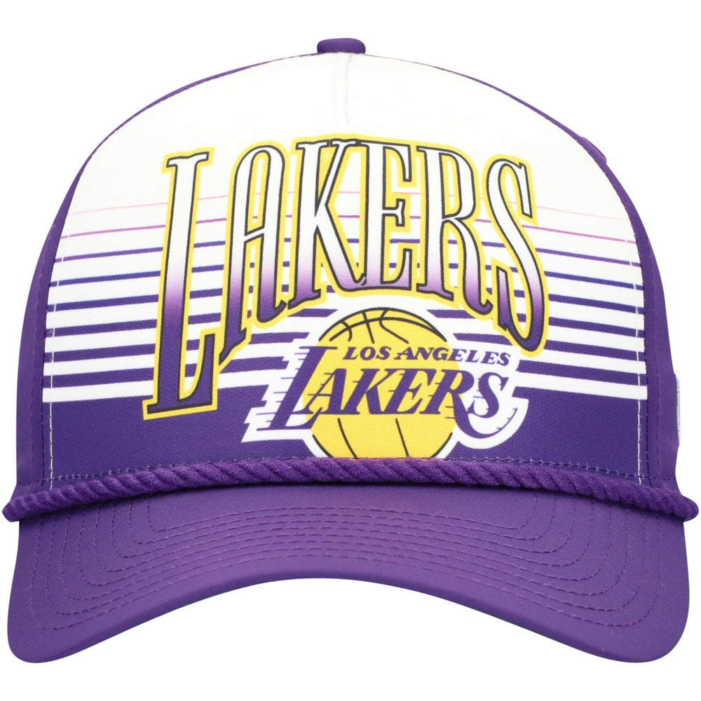 New Era  Los Angeles Lakers Purple Throwback Gradient A-Frame 9FORTY Adjustable Hat