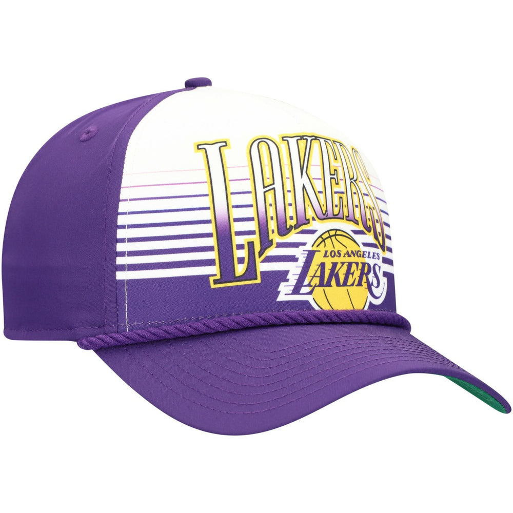 New Era  Los Angeles Lakers Purple Throwback Gradient A-Frame 9FORTY Adjustable Hat