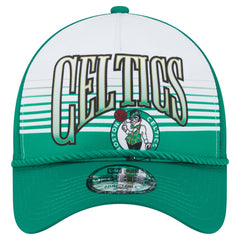 New Era  Boston Celtics Kelly Green Throwback Gradient A-Frame 9FORTY Adjustable Hat