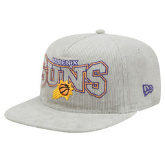 New Era Phoenix Suns Throwback Corduroy Golfer Snapback Hat Gray