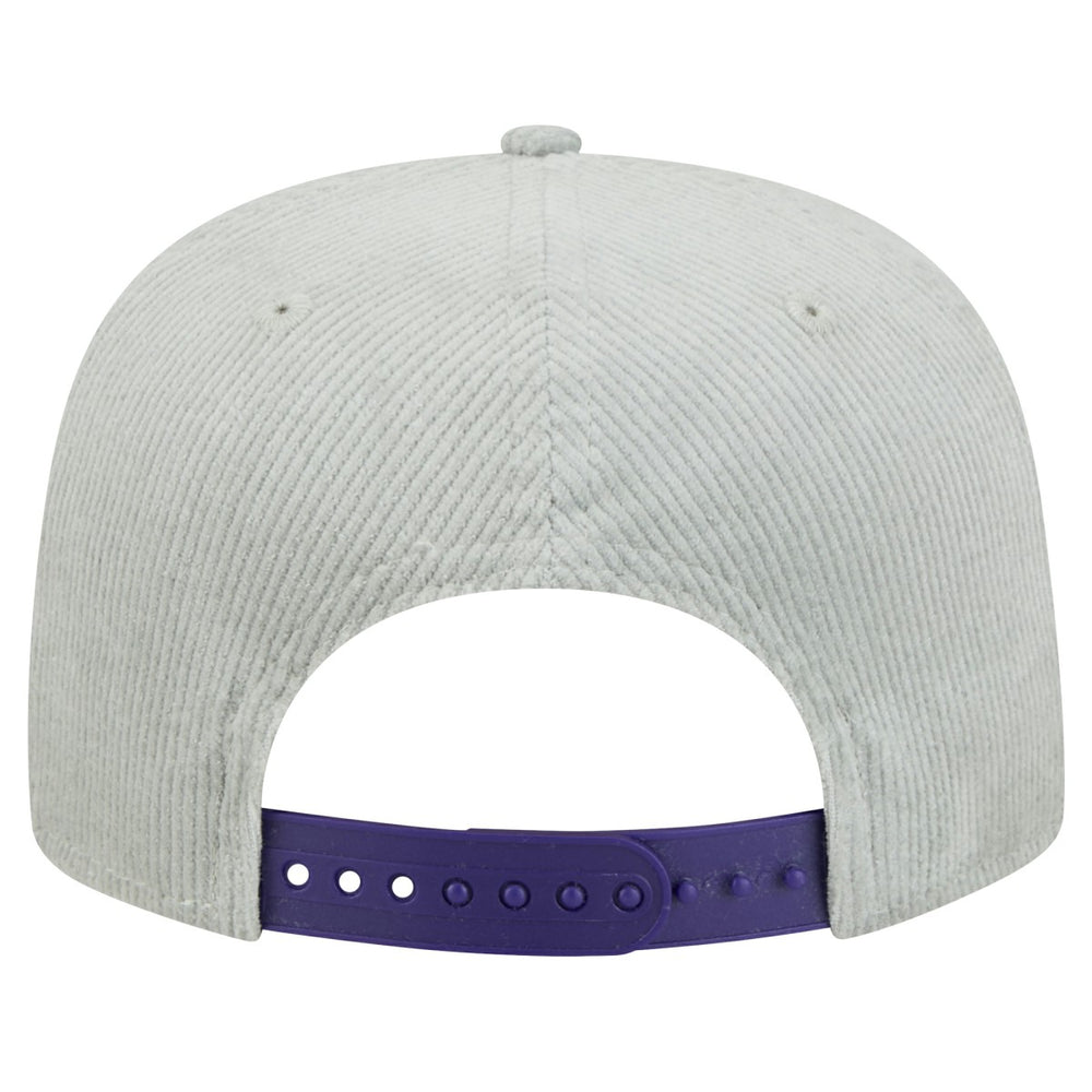 New Era Phoenix Suns Throwback Corduroy Golfer Snapback Hat Gray