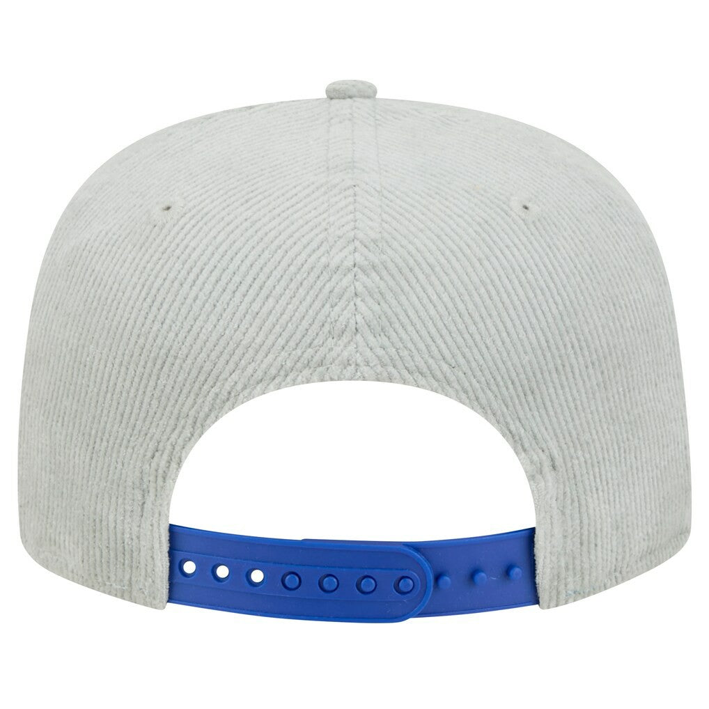 New Era Golden State Warriors Throwback Corduroy Golfer Snapback Hat Gray
