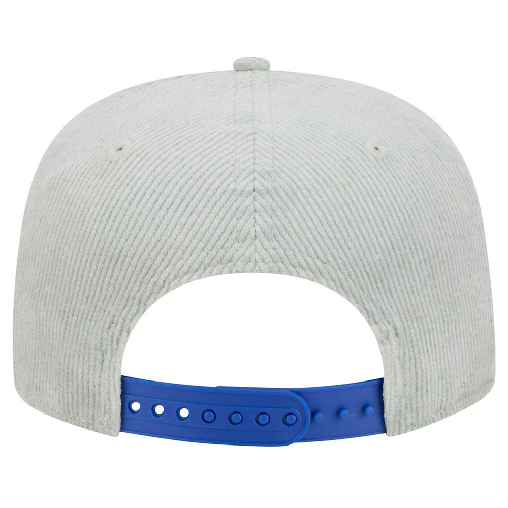 New Era Golden State Warriors Throwback Corduroy Golfer Snapback Hat Gray