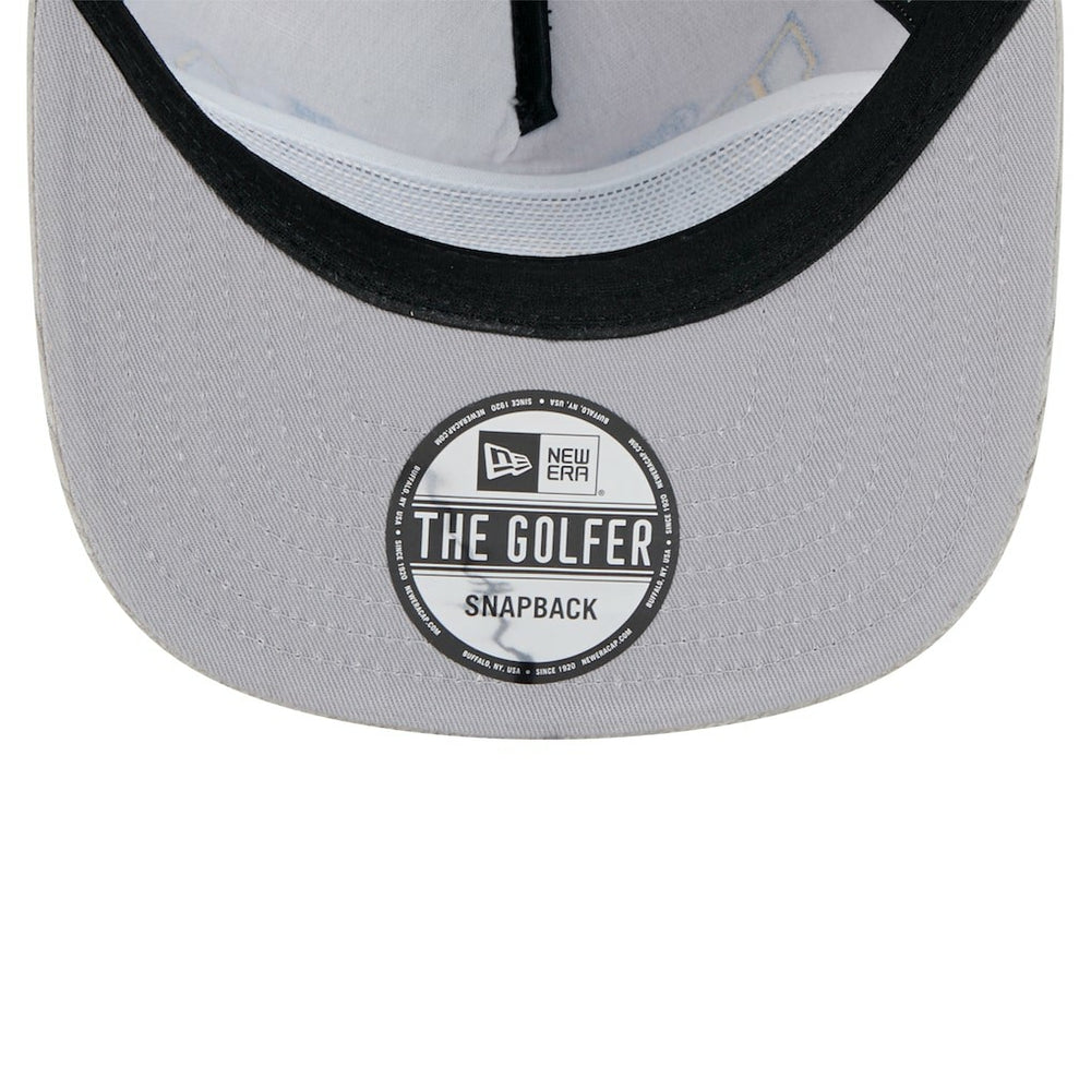 New Era Golden State Warriors Throwback Corduroy Golfer Snapback Hat Gray