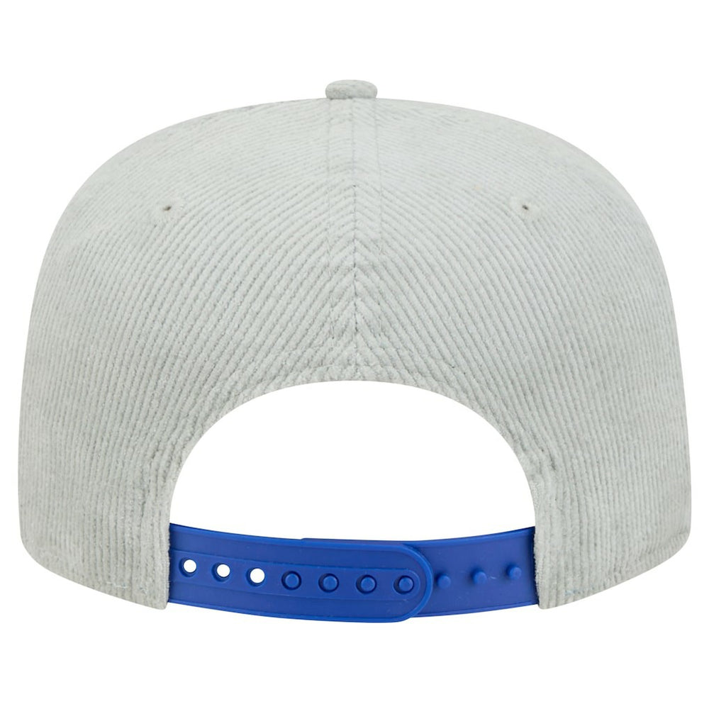 New Era Philadelphia 76ers Throwback Corduroy Golfer Snapback Hat Gray