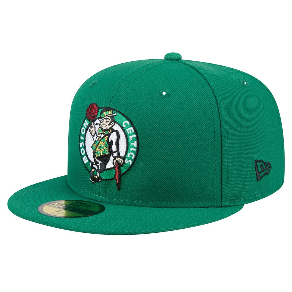 New Era Boston Celtics Throwback Pennant 59FIFTY Fitted Hat Kelly Green