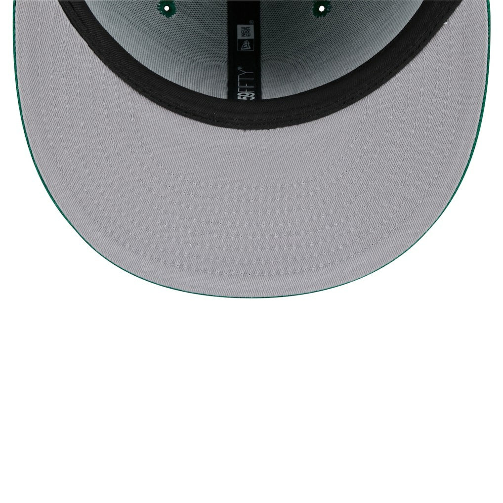 New Era Boston Celtics Throwback Pennant 59FIFTY Fitted Hat Kelly Green