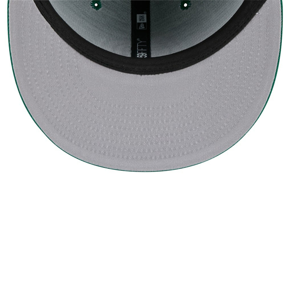 New Era Boston Celtics Throwback Pennant 59FIFTY Fitted Hat Kelly Green
