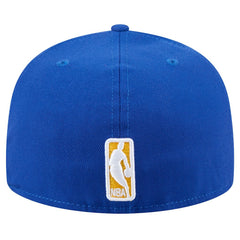 New Era Golden State Warriors Throwback Pennant 59FIFTY Fitted Hat Royal