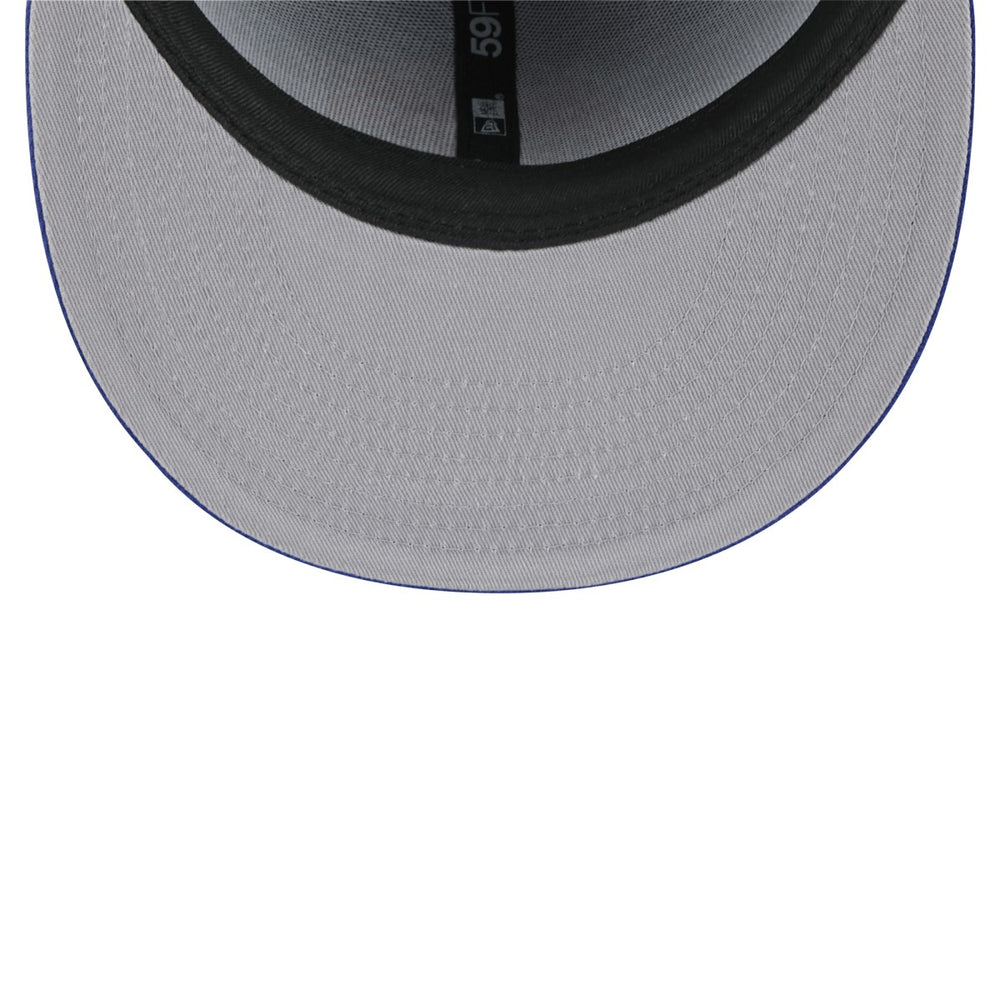 New Era New York Knicks Throwback Pennant 59FIFTY Fitted Hat Blue